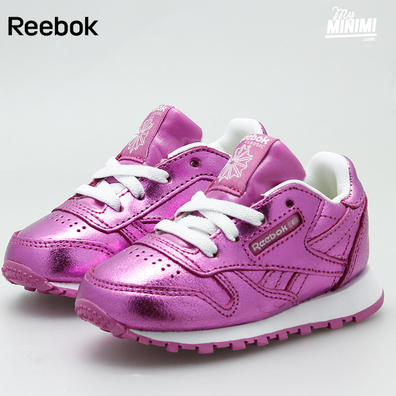 reebok classic leather enfant violet