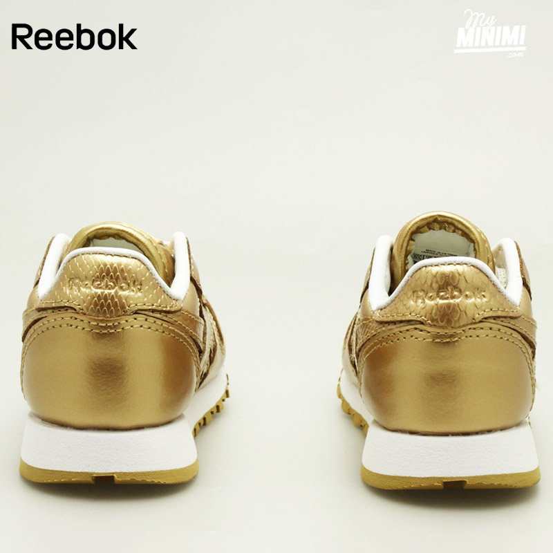 reebok leather enfant beige