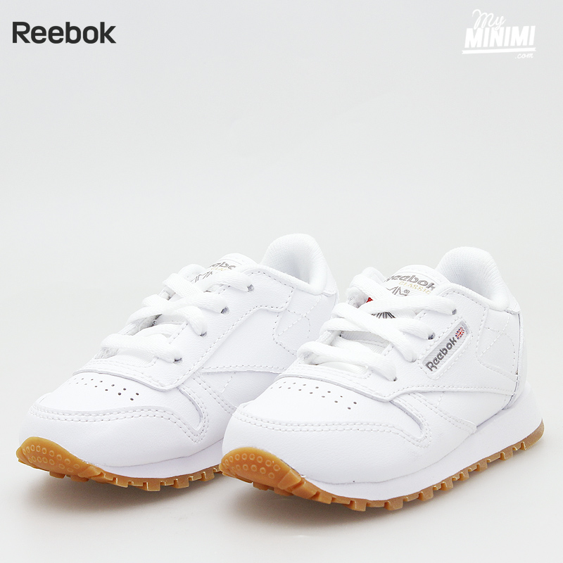 reebok leather enfant jaune