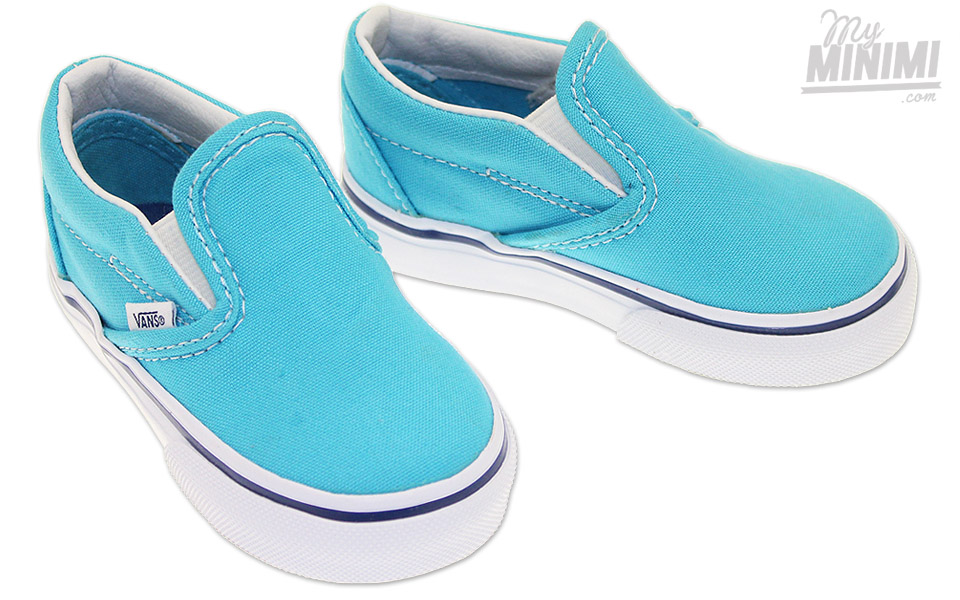 vans slip on cyan